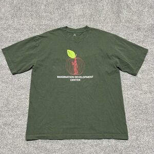 Jiberish Shirt Mens Medium Green Imagination Development Center Graphic Tee